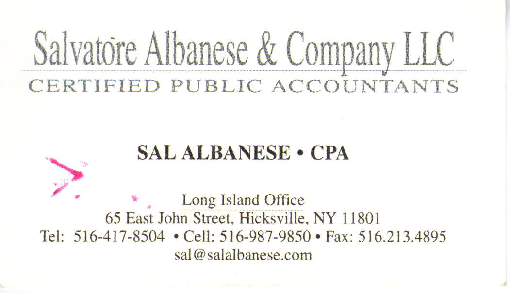 Sal Albanese CPA